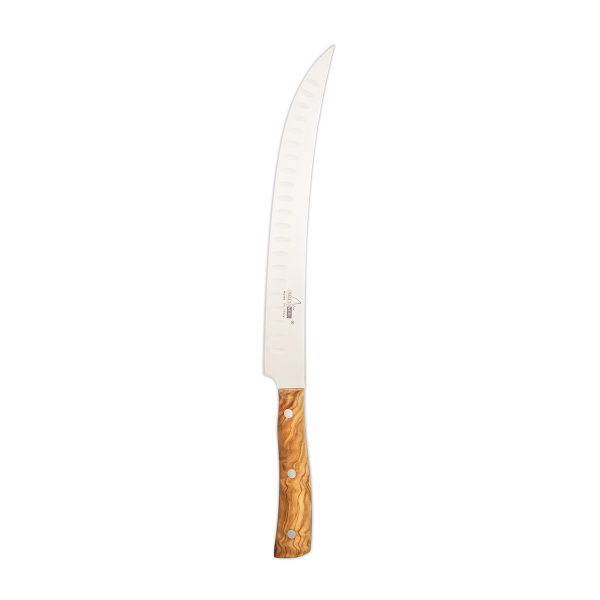 American steak knife "fluted edge" olive 26 cm